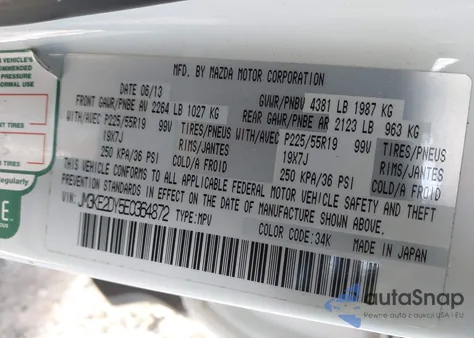 2014 Mazda Cx-5 Grand Touring from USA, damaged, VIN JM3KE2DY5E0364872